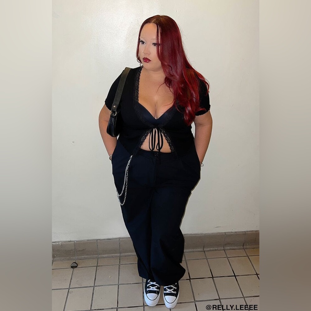 Plus size wallet chain pants forever 21 XL